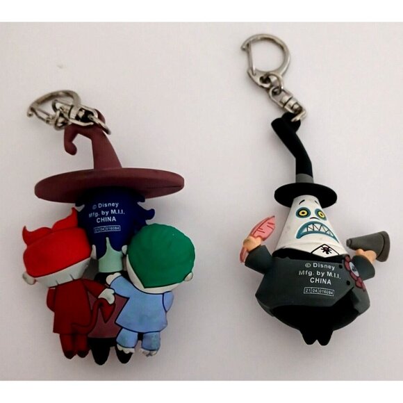 Nightmare Before Christmas Lot Mayor and Lock Shock & Barrel Keychain Disney Key - Picture 2 of 5